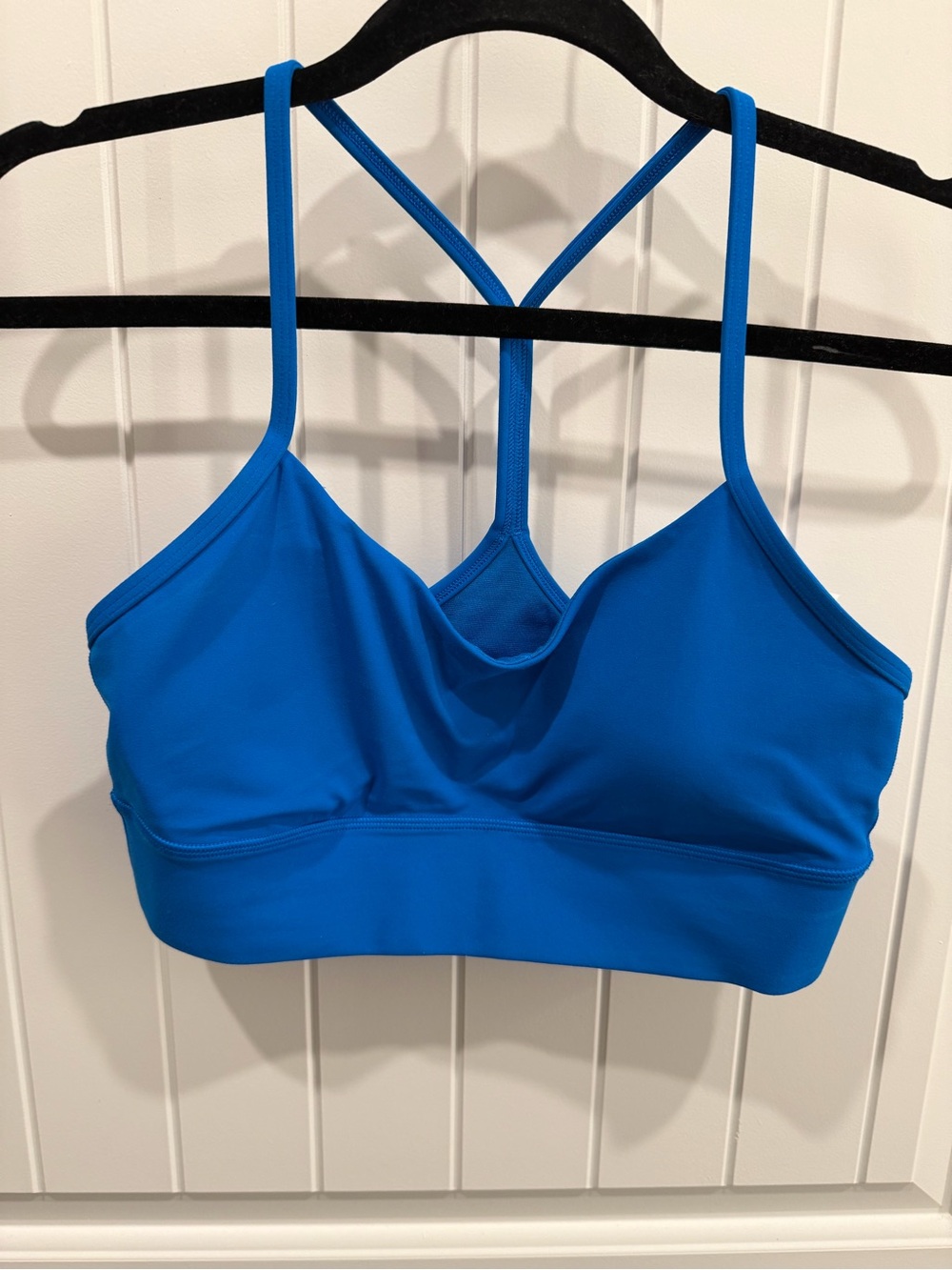 Lululemon Flow Y Bra IV Electric Blue Yoga Sports Bra Size 10